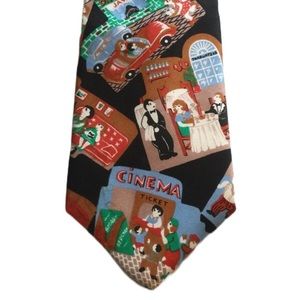“The AMERICAN SCENE -A Night Out” silk Series Necktie